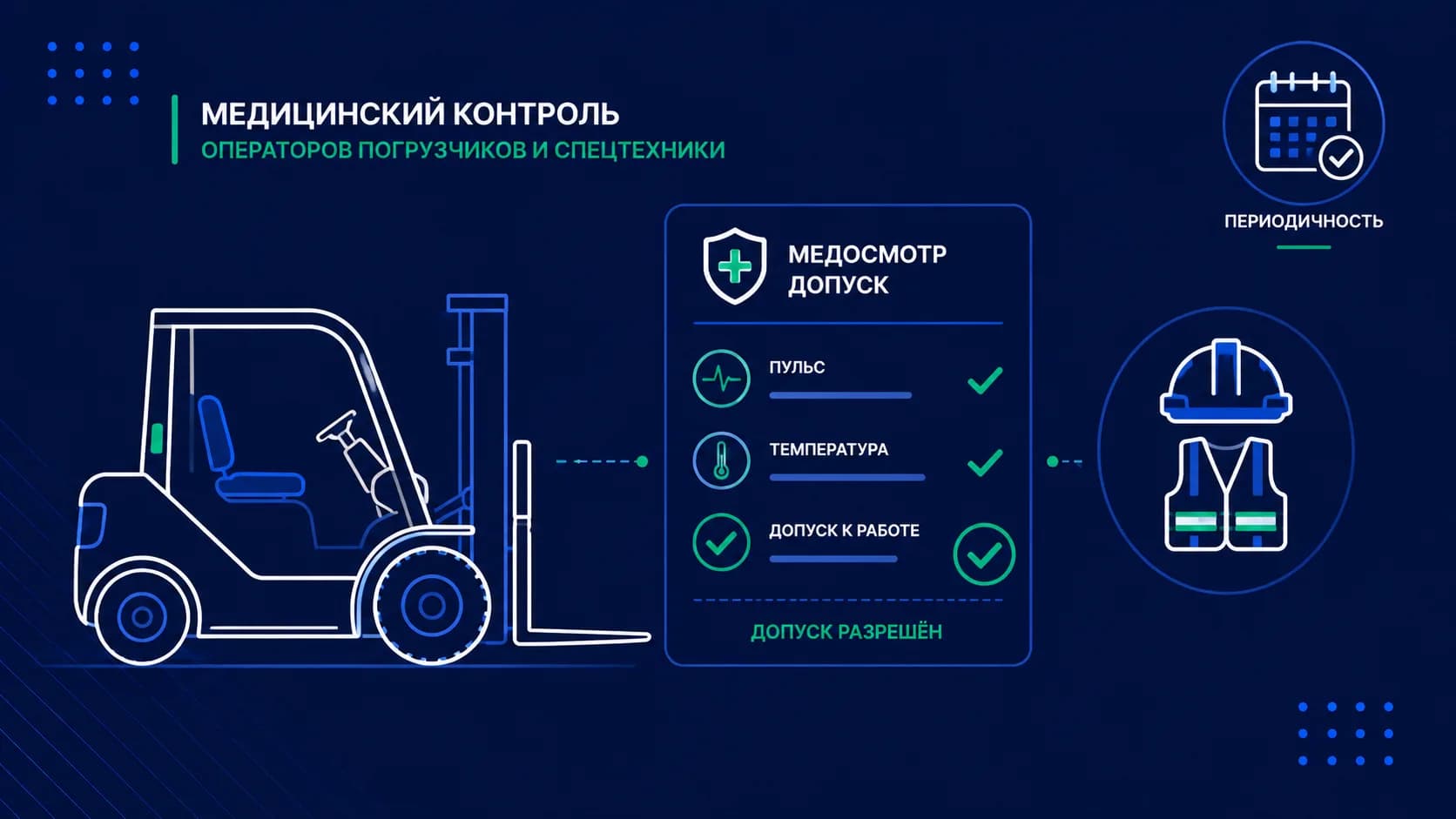Медосмотр операторов погрузчиков и спецтехники: что обязательно, а что нет